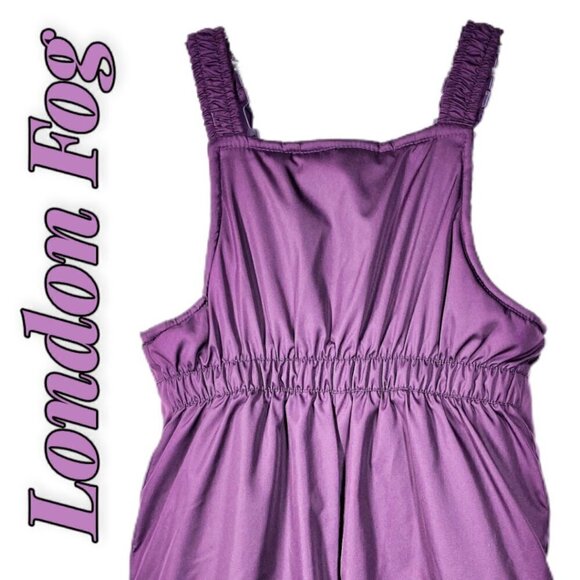 LONDON FOG Fushia Purple Insulated Baby Snow Bib, Size 3T - Picture 5 of 10